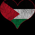 Retro Palestine Flag Heart